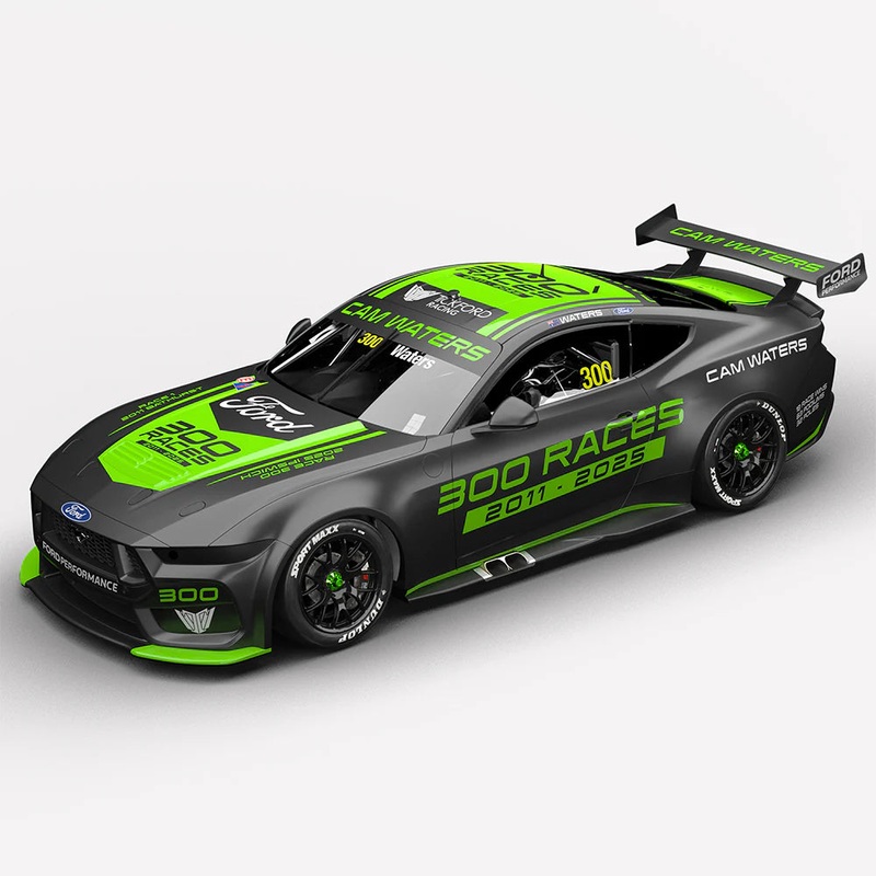 *PRE-ORDER* Cam Waters – Tickford Racing #300 Ford Mustang GT – Cam Waters 300 Races Special Edition – 1:43 Scale Diecast Model – Authentic Collectables