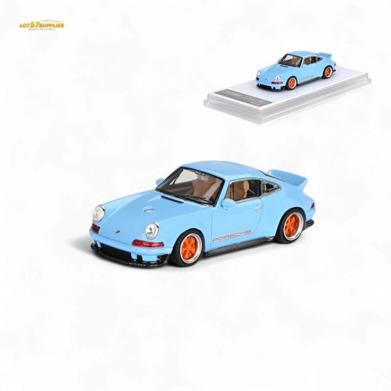 (Pre-Order) Zincit Model Porsche 911 Singer DLS – Gulf Blue 1:64