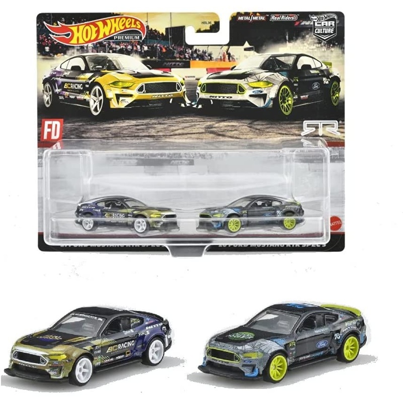 Hot Wheels Premium 2 Pack Ford Mustang RTR SPEC 5
