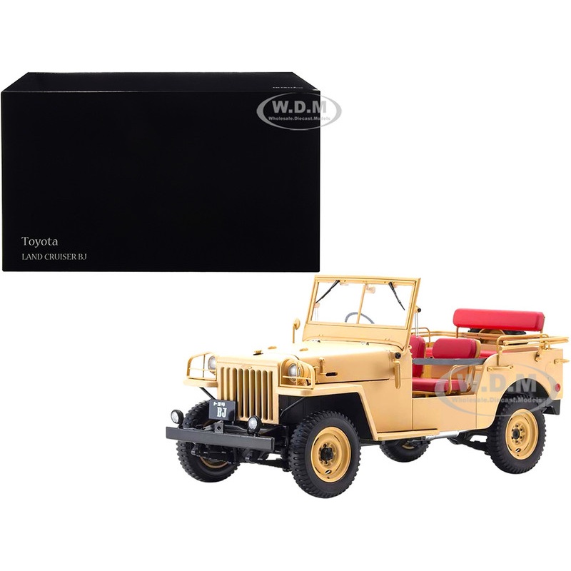 Toyota Land Cruiser BJ RHD (Right Hand Drive) Beige 1/18 Diecast Model Car by Kyosho