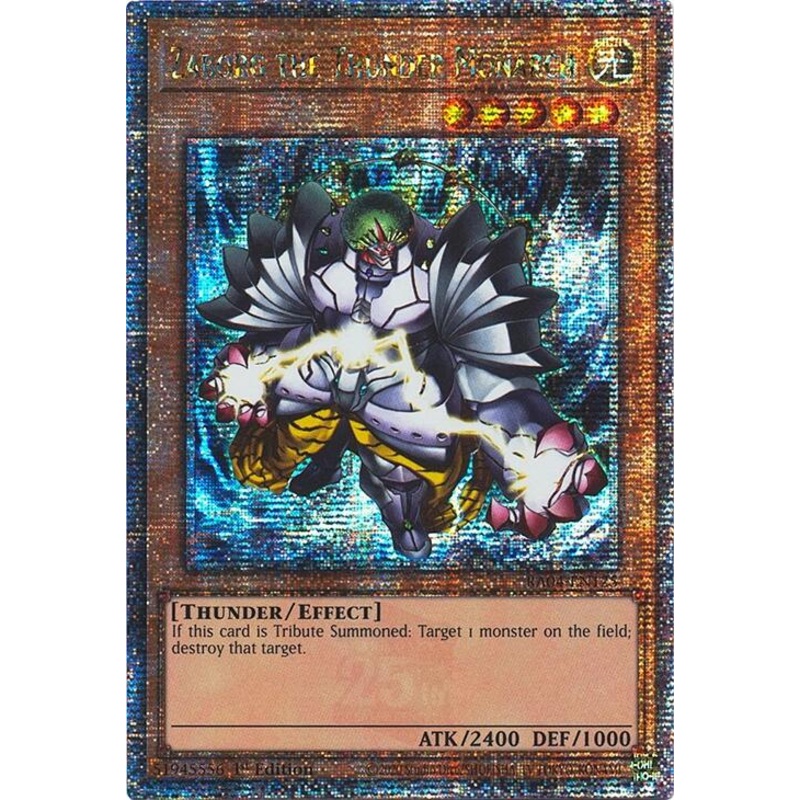 Zaborg the Thunder Monarch [RA04-EN125] Quarter Century Secret Rare