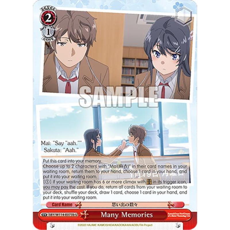 Many Memories (SBY/W114-E073b U) [Rascal Does Not Dream Series]