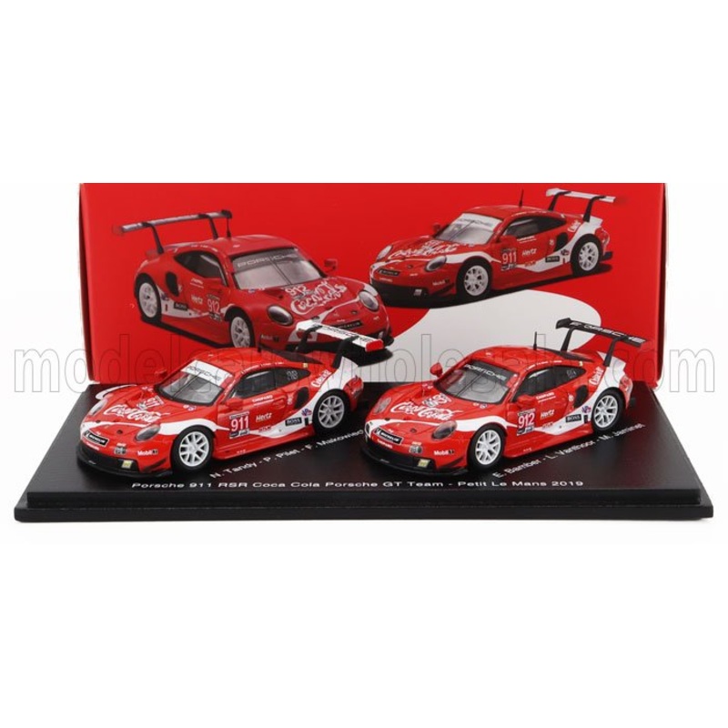 PORSCHE | 911 991 RSR TEAM PORSCHE GT COCA-COLA N 911 PETIT LE MANS 2019 P.PILET – N.TANDY – F.MAKOWIECKI + N 912 PETIT LE MANS 2018 E.BAMBER – L.VANTHOOR – M.JAMINET