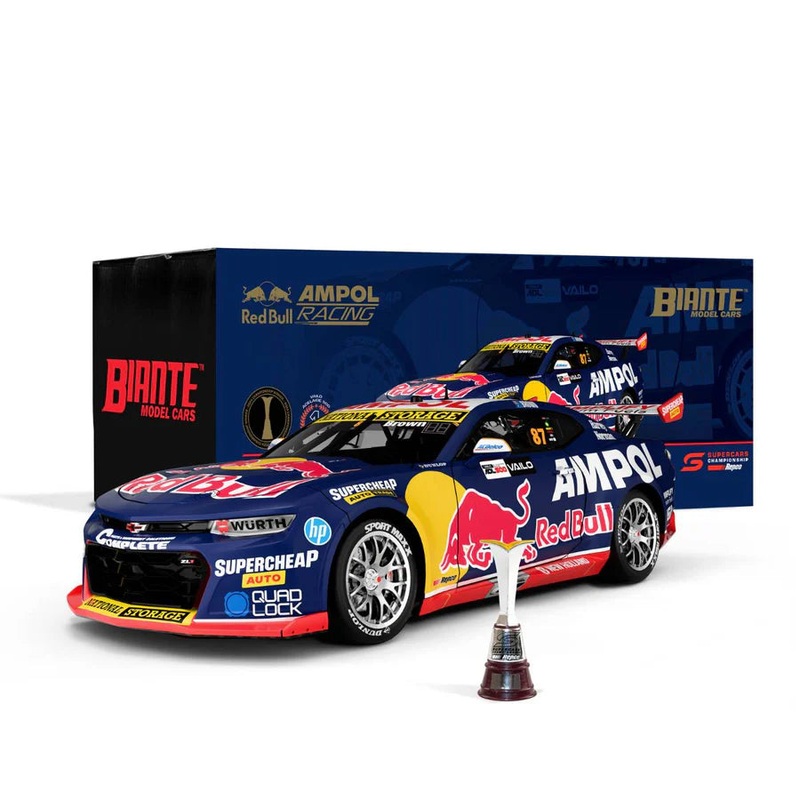 *PRE-ORDER* CHEVROLET CAMARO – RED BULL AMPOL RACING – 2024 VAILO ADELAIDE 500 – BROWN #87 CHAMPIONSHIP WINNER – 1:18 SCALE DIECAST MODEL – BIANTE
