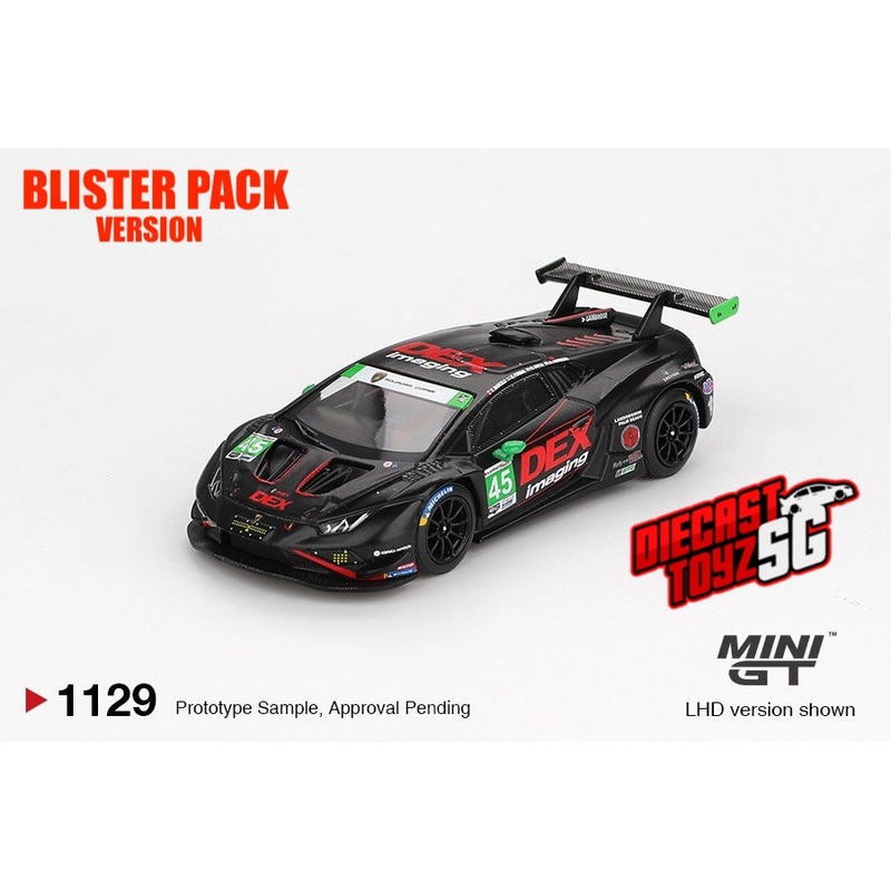 * PRE ORDER * MINI GT #1139 1/64 Lamborghini Huracn GT3 EVO2 #45 No.45 DEX Imaging 2024 IMSA Daytona 24 Hrs (LHD) – BLISTER PACK