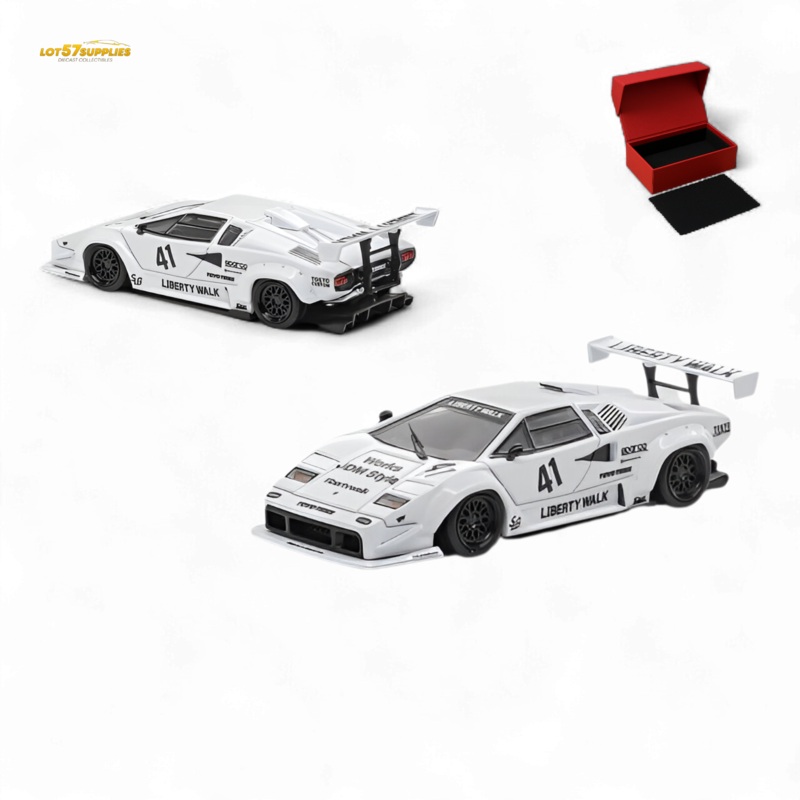 (Pre-Order) Vision64 LB Lamborghini Countach Luxury Version – White 1:64