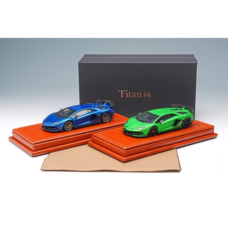 *PREORDER* Make Up Co., Ltd /Titan 64 1:64 Lamborghini Aventador SVJ 2018 with Leirion Wheel
