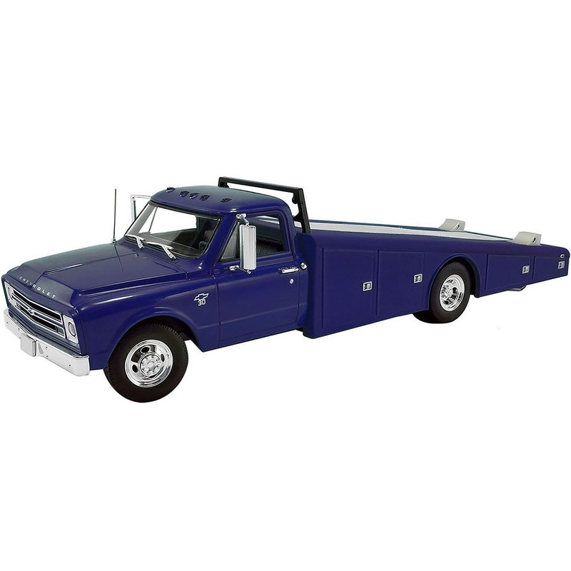 1967 Chevrolet C30 Ramp Truck Blue Limited Edition to 312 pieces Worldwide 1/18 Diecast Model Car by ACME