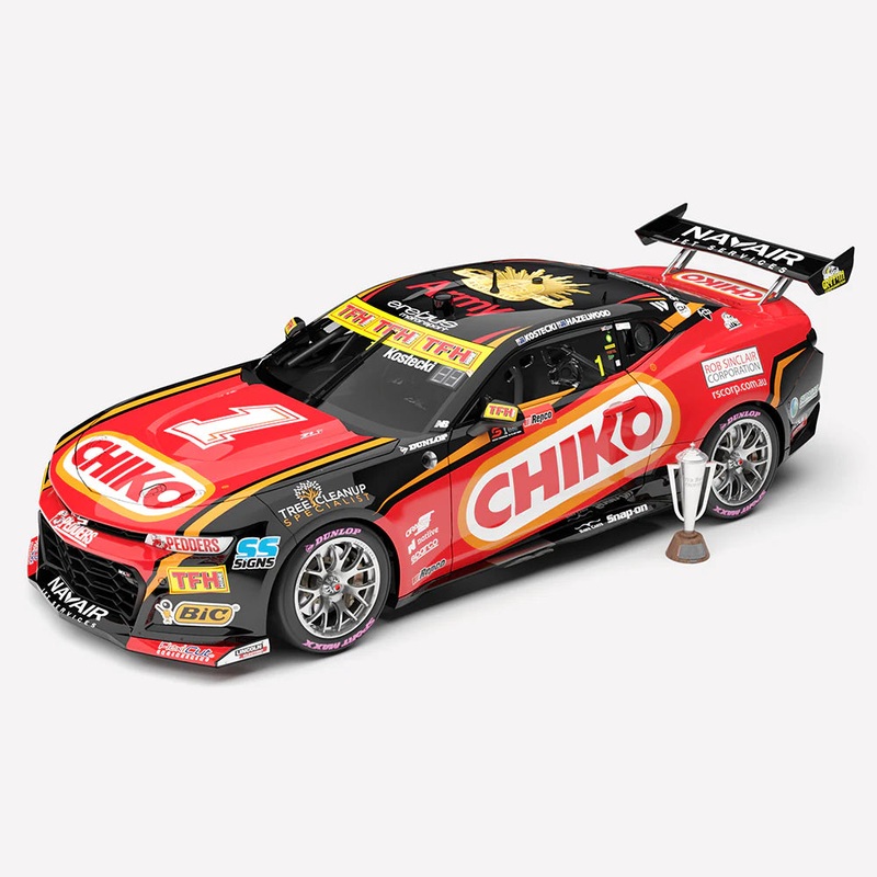 *PRE-ORDER* Brodie Kostecki & Todd Hazelwood – Erebus Motorsport #1 Chevrolet Camaro ZL1 – 2024 Bathurst 1000 Winner – 1:12 Scale Model – Authentic Collectables