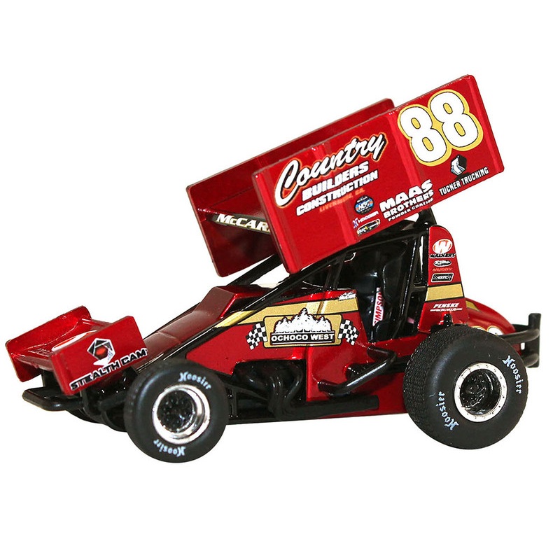 Winged Sprint Car #88 Austin McCarl Country Builders Construction Country Builders Racing World of Outlaws (2023) 1/18 Diecast Model Car by ACME