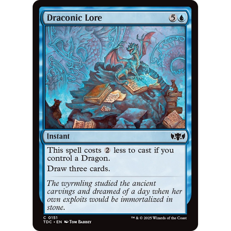 Draconic Lore [Tarkir: Dragonstorm Commander]