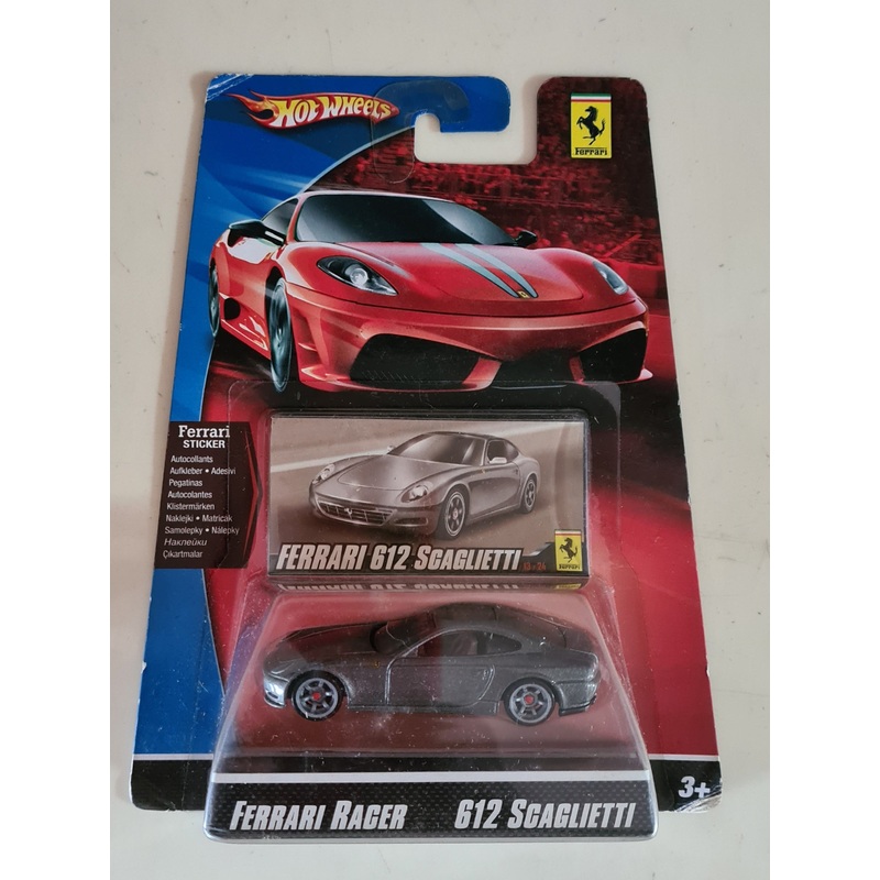 HOT WHEELS 2009 FERRARI RACER #13 – 612 SCAGLIETTI – DARK GREY (B)