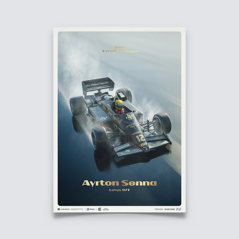 Lotus 97T – Ayrton Senna – Rainmaster – Estoril, 1985 – Collectors Edition Print