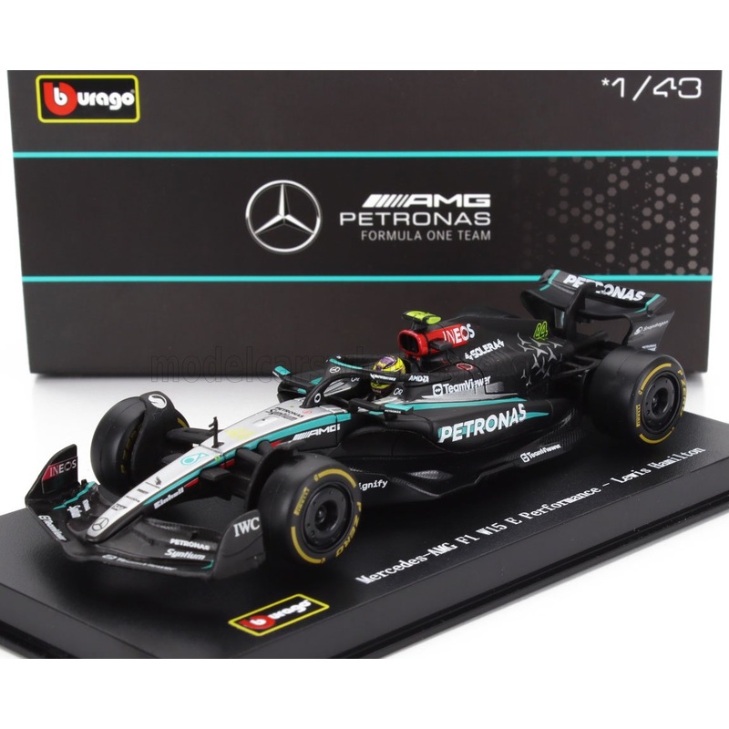 MERCEDES GP | F1  W15 EQ PERFORMANCE TEAM AMG PETRONAS MOTORSPORT N 44 SEASON 2024 LEWIS HAMILTON – WITH PILOT AND SHOWCASE