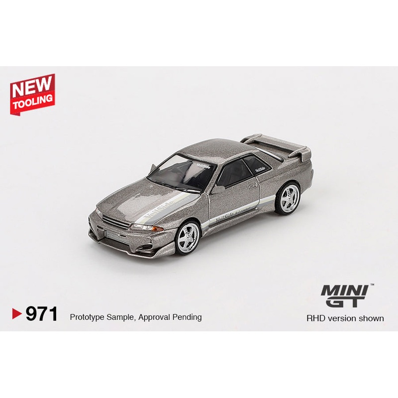 MINI GT #971 1/64 Nissan Skyline GT-R (R32) Veilside Combat C-I Veilside Combat Grey – BLISTER PACK