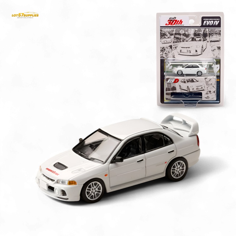 (Pre-Order) Hobby Japan Mitsubishi Lancer RS Evolution IV – White 1:64