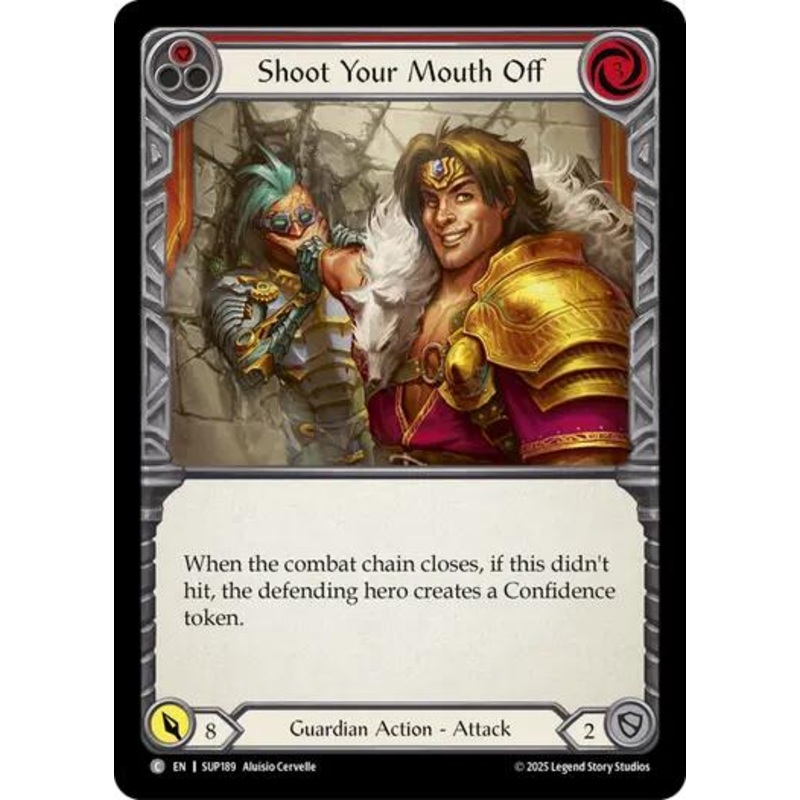 Shoot Your Mouth Off (Red) [SUP189] (Super Slam)  Rainbow Foil