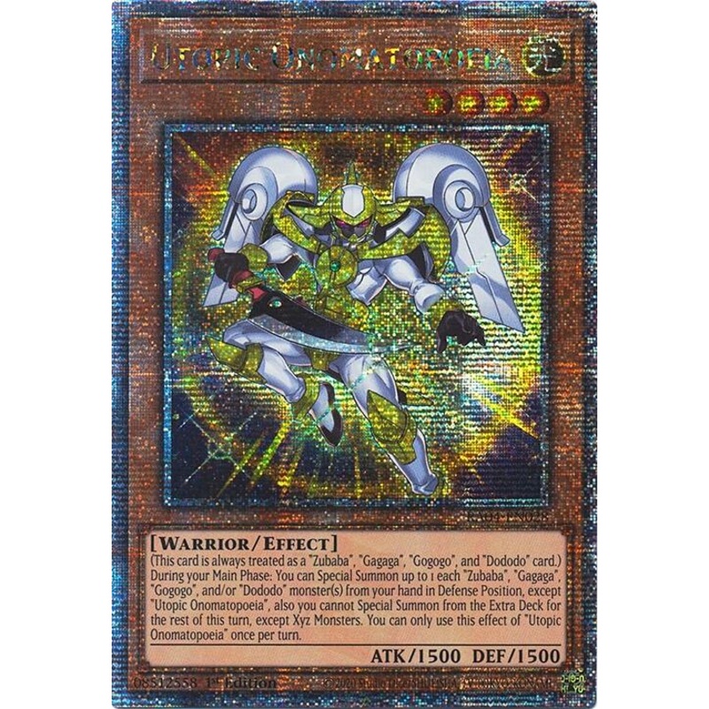 Utopic Onomatopoeia [RA04-EN028] Quarter Century Secret Rare