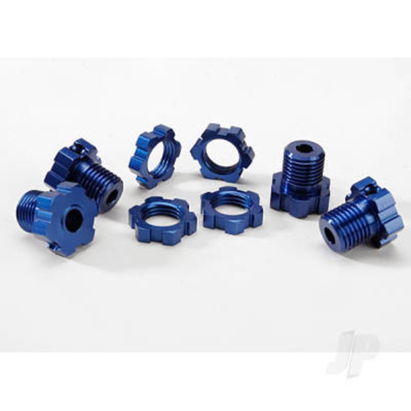 Wheel Hubs Splined 17mm – Blue Anodised
