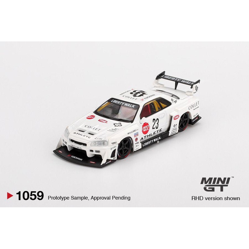 * PRE ORDER * MINI GT #1059 1/64 Nissan LB-ER34 Super Silhouette ATHLETE/COLLECT (RHD)
