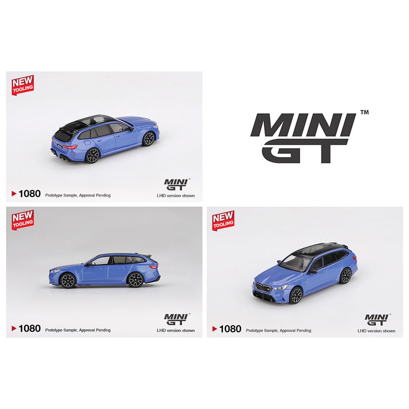*PREORDER* MINI GT 1:64 BMW M5 Touring (G99) in Marina Bay Blue Metallic