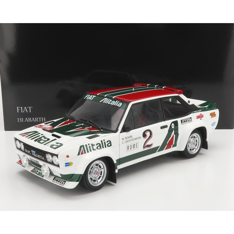 FIAT – 131 ABARTH ALITALIA (night version) N 2 4th RALLY MONTECARLO 1978 WALTER ROHRL – CHRISTIAN GEISTDORFER – WHITE GREEN RED