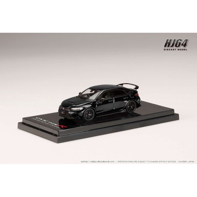 Hobby Japan 1/64 Honda CIVIC TYPE R FL5 Racing Black Package 2025 Black Honda Official Licensed