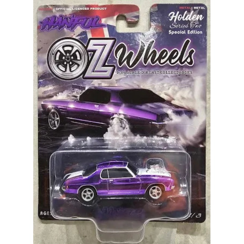 OZ WHEELS – HADFUL – PURPEL BLOWN HOLDEN HQ GTS MONARO -SUPER CHASE EDITION – SERIES 2 – 1:64 SCALE DIECAST
