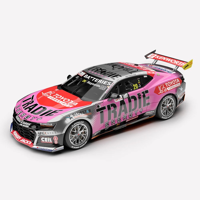 *PRE-ORDER* David Reynolds – Tradie Energy Racing #20 Chevrolet Camaro ZL1 – 2025 Townsville 500 Race 21 Pole Position – 1:18 Scale Diecast Model – Authentic Collectables