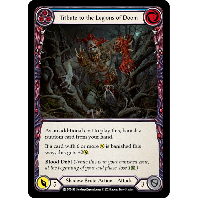 Tribute to the Legions of Doom (Blue) [DTD132] (Dusk Till Dawn)  Rainbow Foil