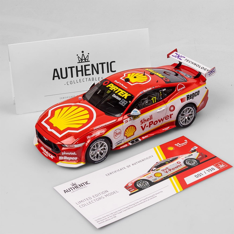 Will Davison – Shell V-Power Racing Team #17 Ford Mustang GT – 2024 Taupo Super400 – 1:18 Scale Diecast Model – AUTHENTIC COLLECTABLES