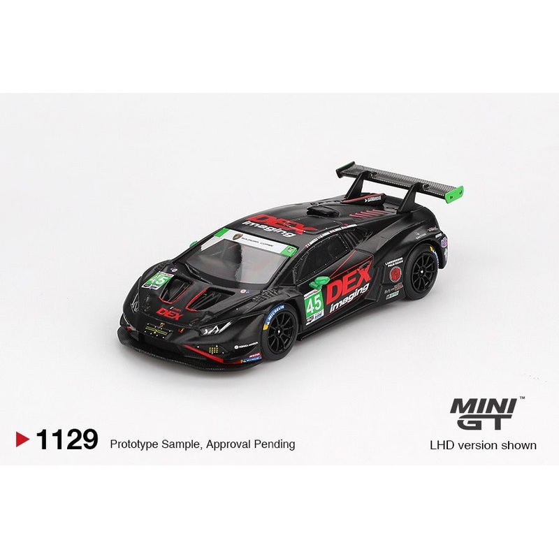 * PRE ORDER * MINI GT #1139 1/64 Lamborghini Huracn GT3 EVO2 #45 No.45 DEX Imaging 2024 IMSA Daytona 24 Hrs (LHD)