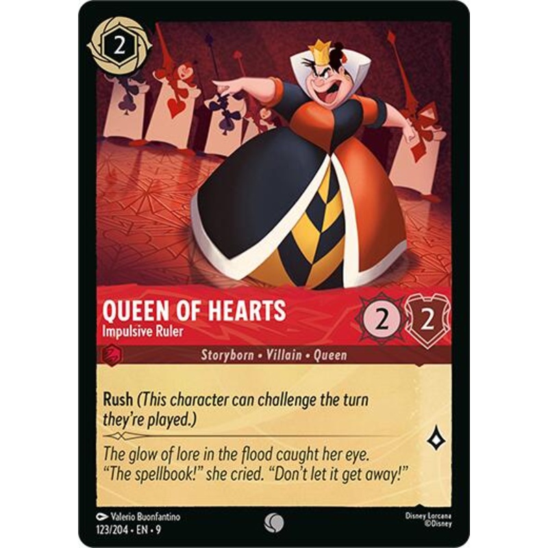 Queen of Hearts – Impulsive Ruler (123/204) [Fabled]