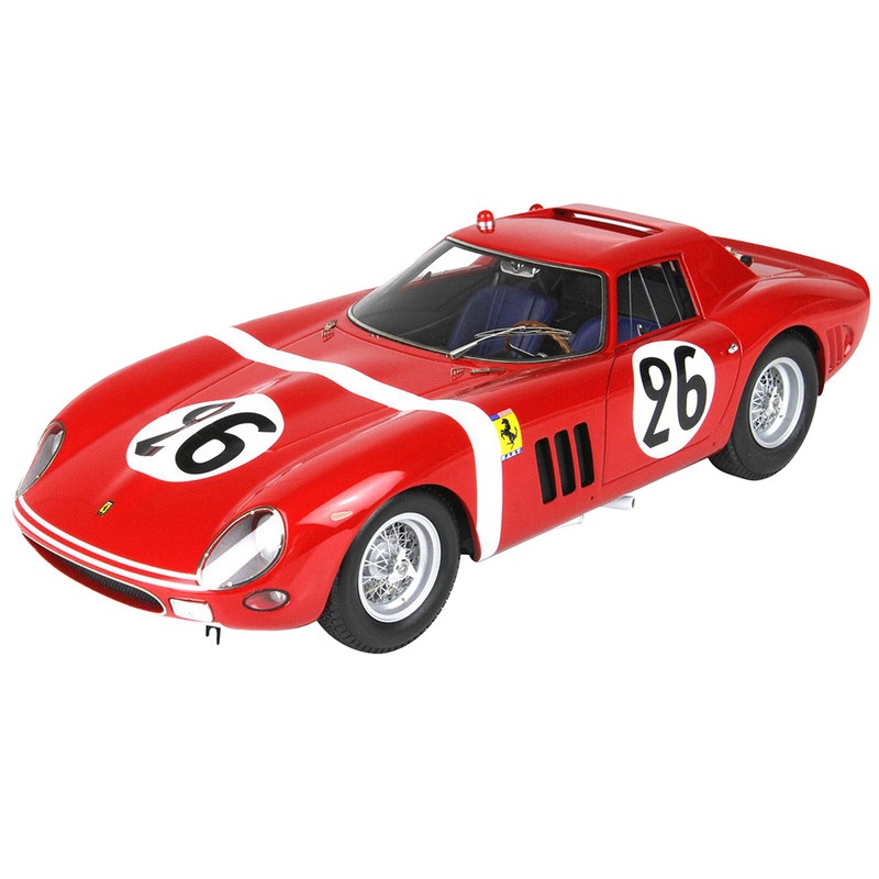 Ferrari 250 GTO #26 Ed Hugus – Jose Rosinski 24 Hours of Le Mans (1964) with DISPLAY CASE Limited Edition to 200 pieces Worldwide 1/18 Model Car by BBR