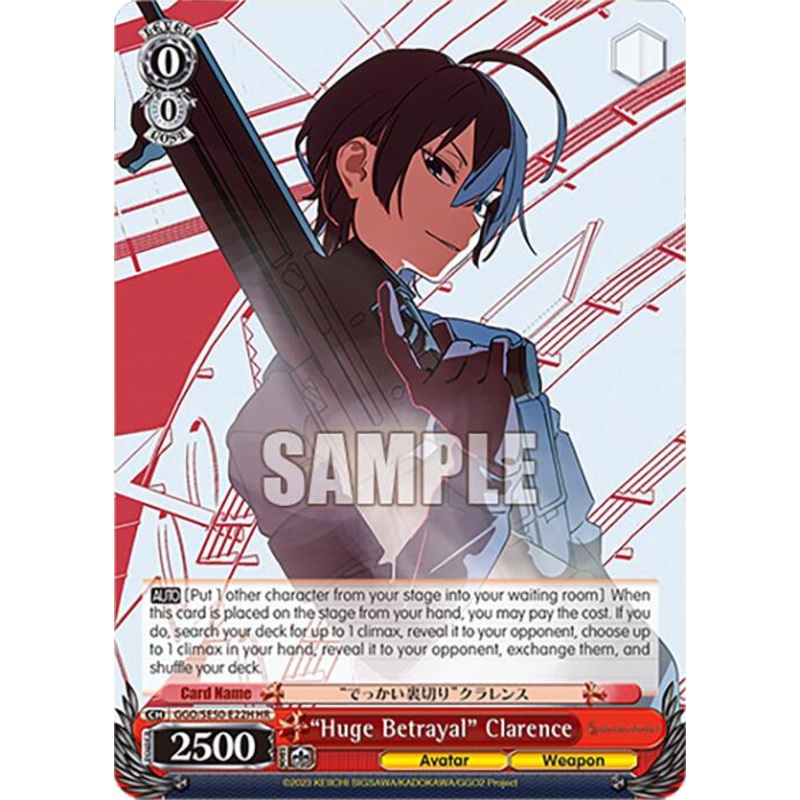 Huge Betrayal Clarence (HR) (GGO/SE50-E22H HR) [SAO AlternativeGun Gale Online2 Premium Booster]