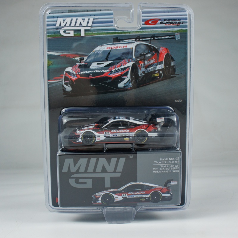Mini GT 1:64 Honda NSX-GT Type S GT500 #64 Modulo NSX-GT Modulo Nakajima Racing 2023 SUPER GT Series in Blister Packaging (MGT00992-BL)