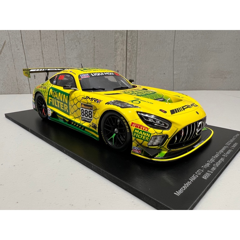 MERCEDES-AMG GT3 – 2022 BATHURST  12-HOUR – TRIPLE EIGHT RACE  ENGINEERING #888 – FEENEY/VAN  GISBERGEN/IBRAHIM – 3RD PLACE – 1:18 SCALE