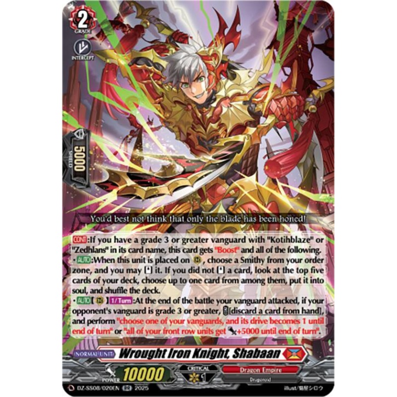 Wrought Iron Knight, Shabaan (DZ-SS08/020EN) [Festival Booster 2025]