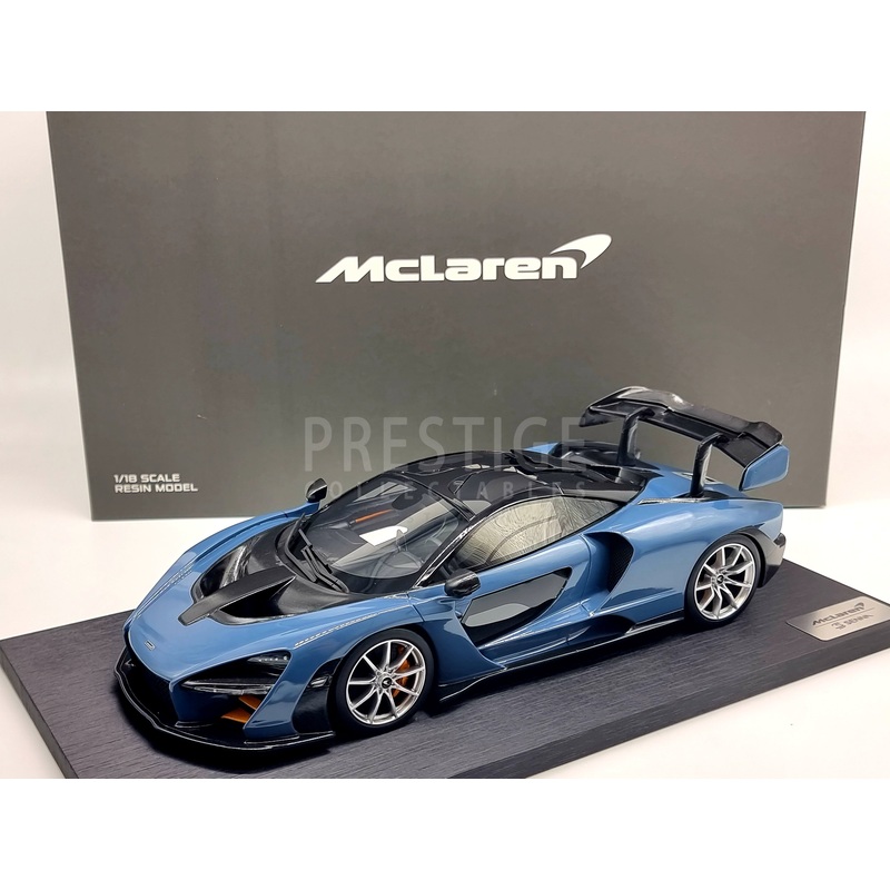 Genuine 2018 McLaren Senna Victory Grey by True Scale (TSM) 1:18 Scale – New