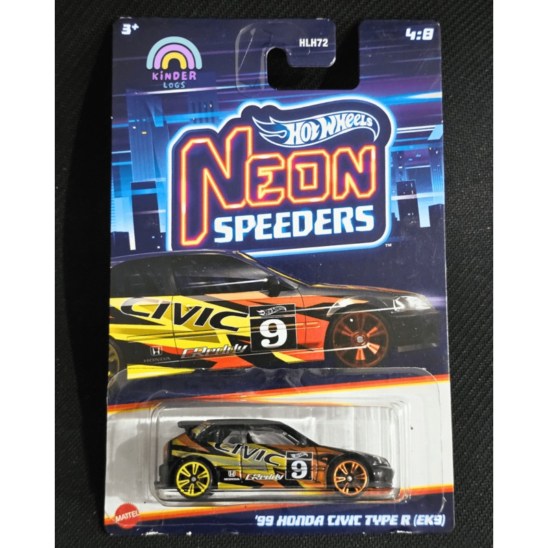 Hot Wheels 1999 Honda Civic Type R (EK9) – Neon Speeders (Imported)