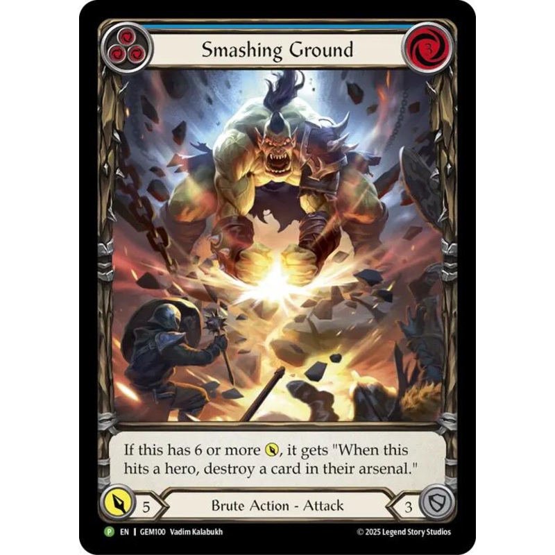 Smashing Ground [GEM100] (GEM Pack 3)  Rainbow Foil