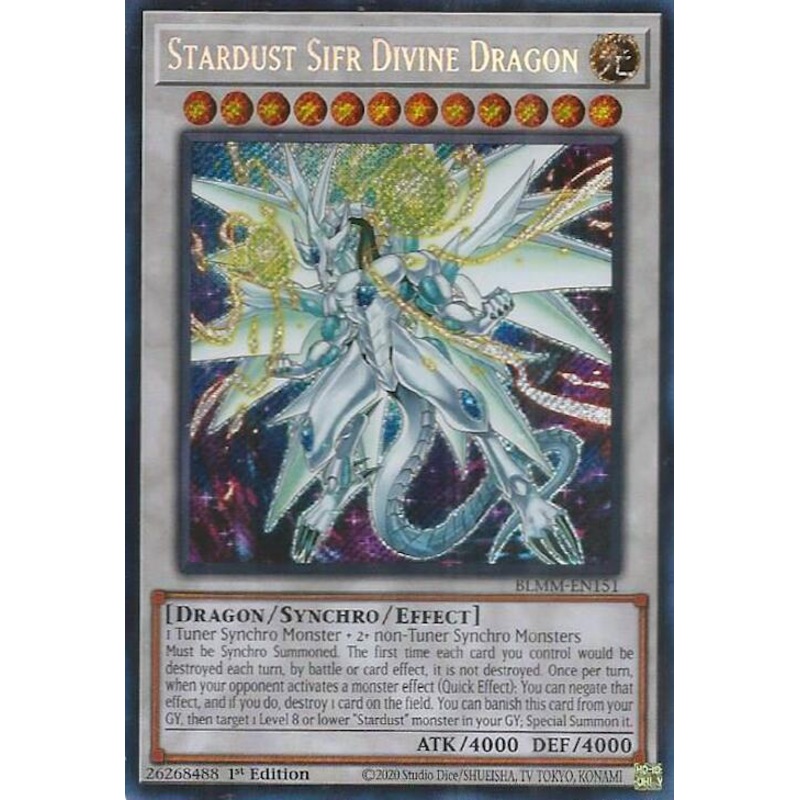 Stardust Sifr Divine Dragon [BLMM-EN151] Secret Rare