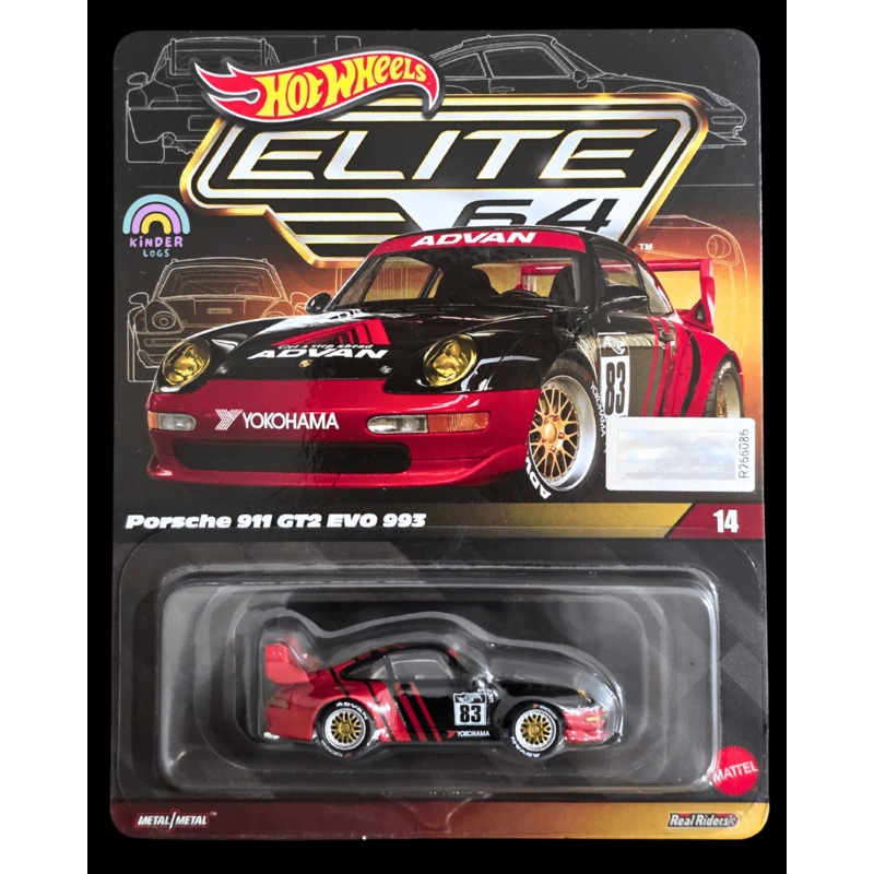 Elite64 Hot Wheels Porsche 911 GT2 EVO 993 (Imported)