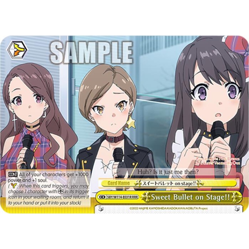 Sweet Bullet on Stage!! (SBY/W114-E031R RRR) [Rascal Does Not Dream Series]