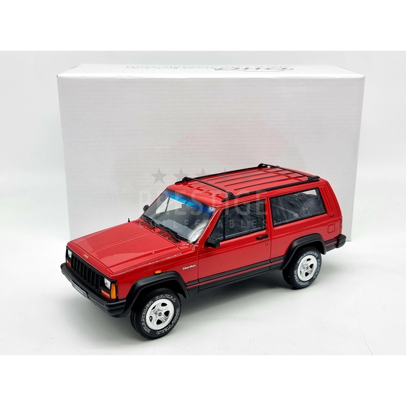 Ottomobile 1995 Jeep Cherokee 2.5 EFI 2 Door Flame Red 1:18 Scale – New