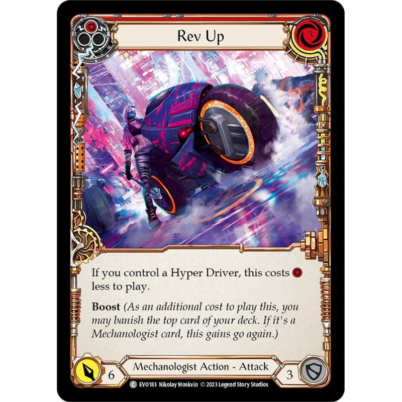 Rev Up (Red) [EVO183] (Bright Lights)  Rainbow Foil