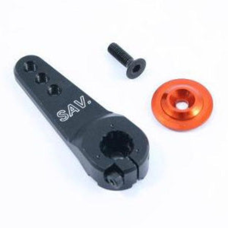 15T Jumbo Black Alum Servo Horn