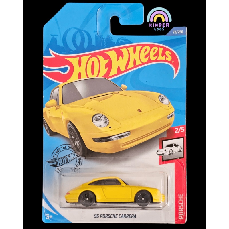 Hot Wheels 1996 Porsche Carrera – Yellow (2020 Card)