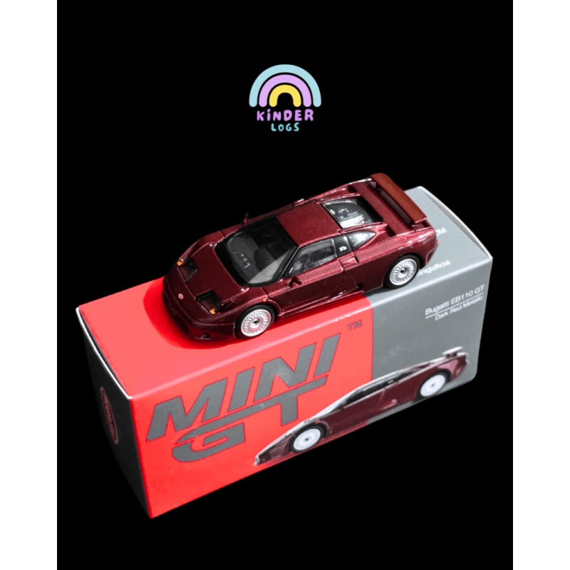 Mini GT Bugatti EB110 GT – Dark Red (Open Box)