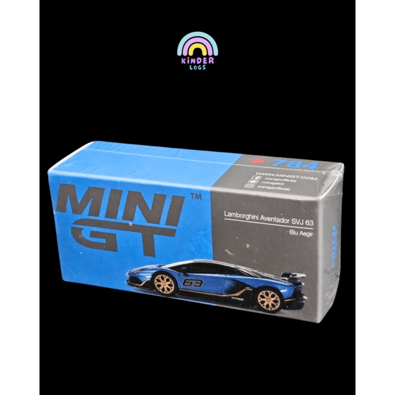 Mini GT Lamborghini Aventador SVJ 63 – Blu Aegir (Sealed Box)